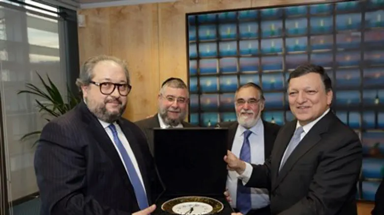 European rabbis meet Jose Manuel Barroso