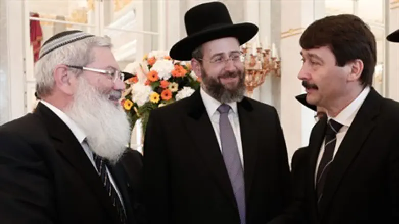 Eli Ben-Dahan, Rabbi David Laua and Hungarian