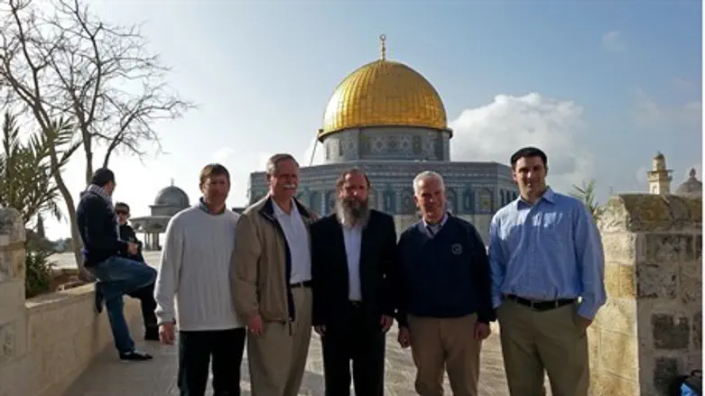 Rep. Johnson (2nd R) on the Temple Mount, fla