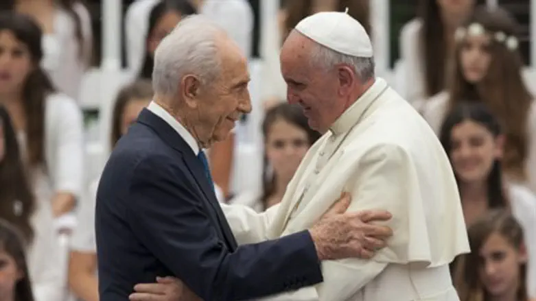 Shimon Peres and Pope Francis