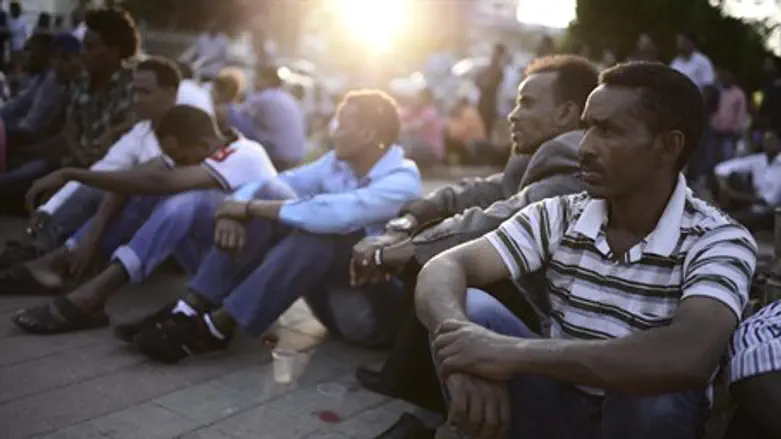 Eritrean immigrants in Tel Aviv