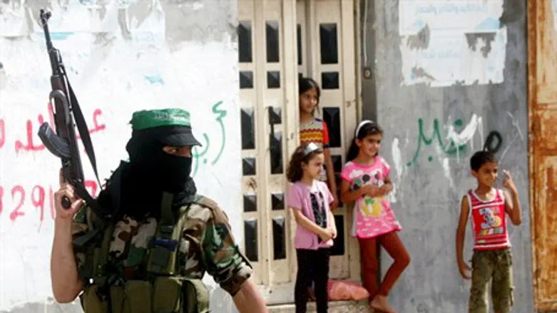 Gaza school or Hamas haven? (illustration)