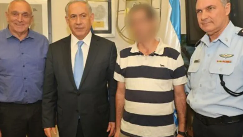 Aharonovich, Netanyahu, policeman, Danino.