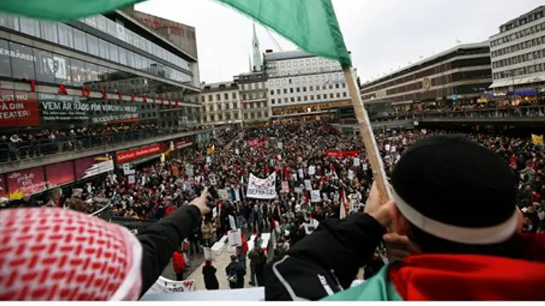 Anti-Israel protest in Sweden