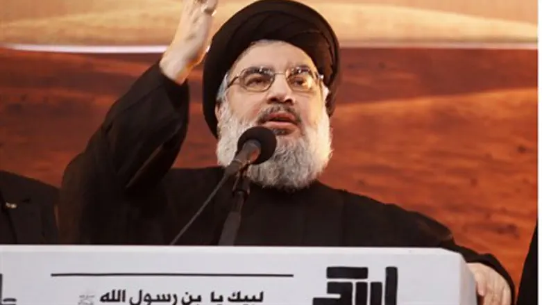 Hezbollah leader Hassan Nasrallah in rare pub