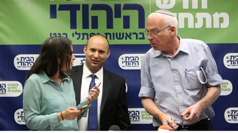 Bennett and Ariel with MK Ayelet Shaked