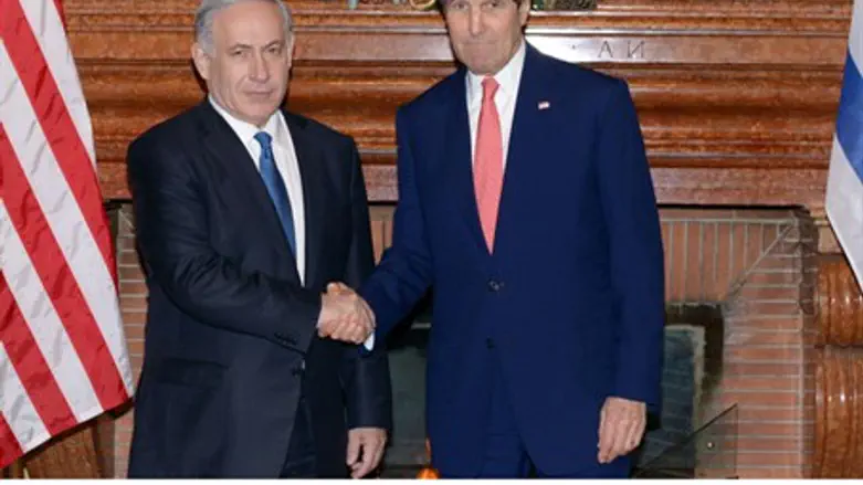 Netanyahu, Kerry meet in Rome