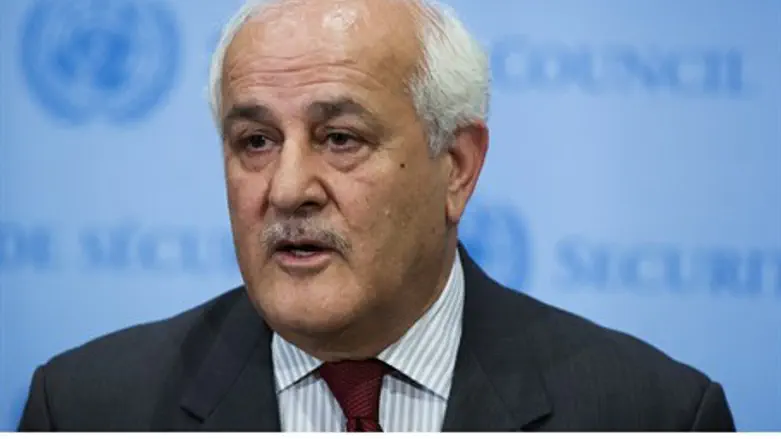 Palestinian Authority UN envoy Riyad Mansour