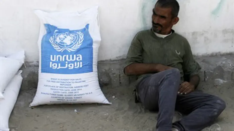 UNRWA handouts in Gaza