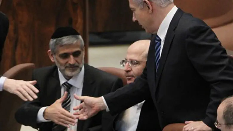 Binyamin Netanyahu, Eli Yishai, Gideon Sa'ar