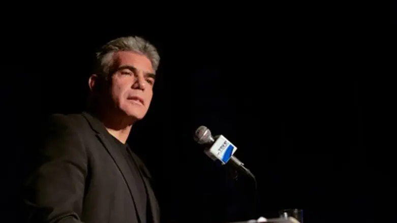 Lapid at Yesh Atid conference in Tel Aviv