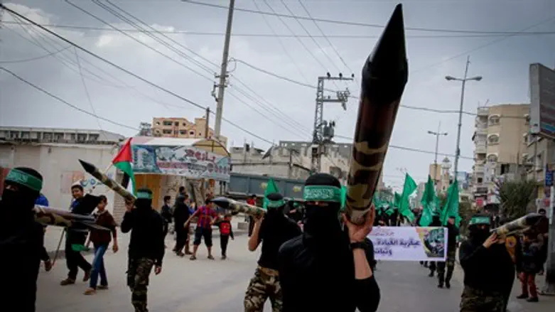 Hamas terrorists in Gaza (file)