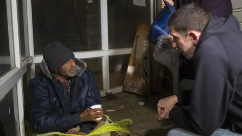 Homeless man offered help ahead of storm (file)
