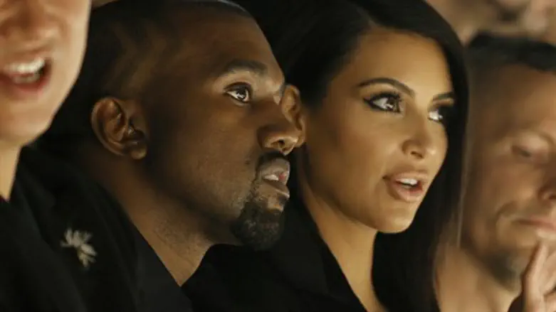 Kanye West, Kim Kardashian at Israeli-American Alber Elbaz's fashion show