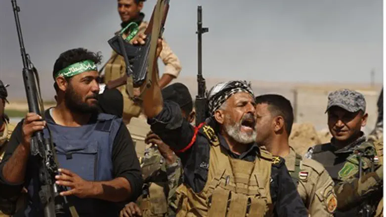 Shia militiamen in Iraq