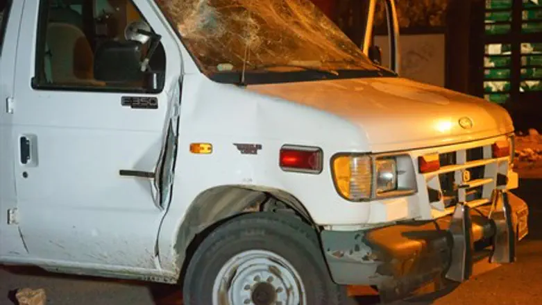Attacked IDF ambulance
