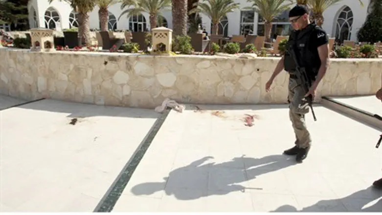 Scene of Tunisia terror attack