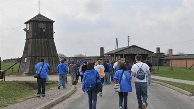 Jewish visitors at Majdanek (illustration)