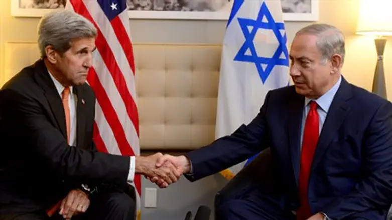 Kerry and Netanyahu meet in New York, October 2, 2015