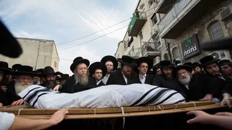 Rabbi Yeshiyahu Krishevsky's funeral