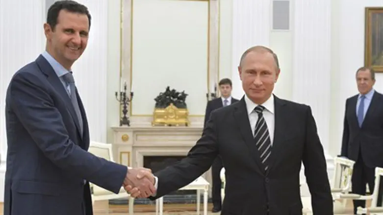 Bashar al-Assad visits Vladimir Putin
