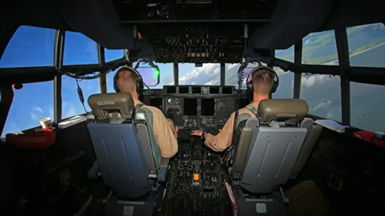 On board the Otis KC-130J