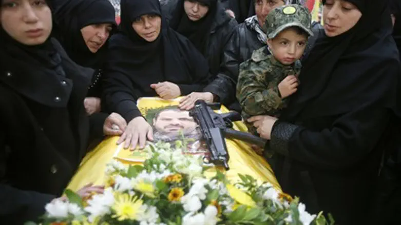 Funeral of Hezbollah terrorists killed in Syria (file)