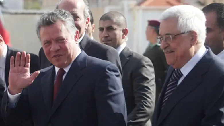 King Abdullah II, Mahmoud Abbas