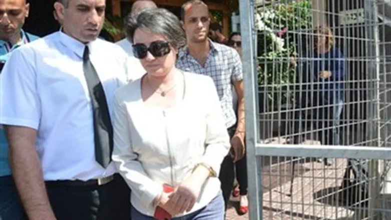 Zoabi after questioning (file)