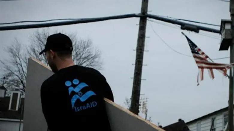 IsraAID worker volunteering after Hurricane Sandy (2012)