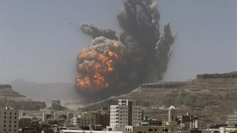 Saudi Arabian airstrike in Yemen (file)