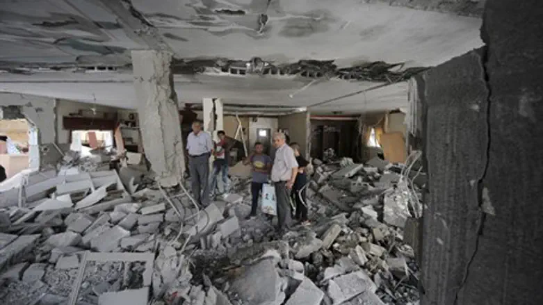 destroyed house of terrorist in Jerusalem