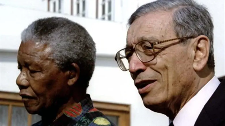 Boutrous-Ghali with Nelson Mandela