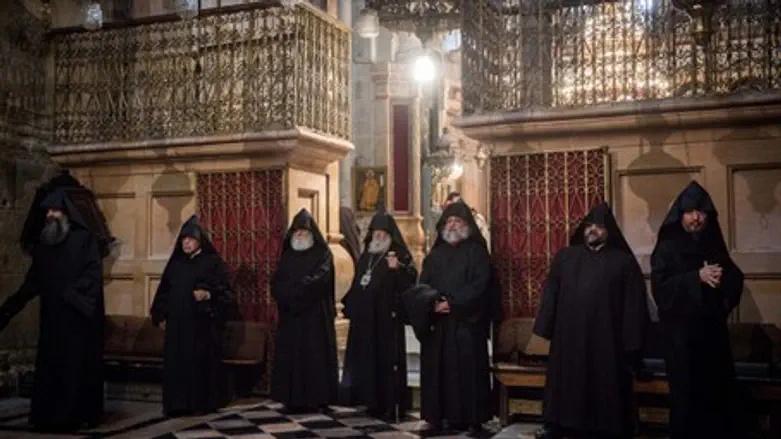 Armenian clergy during Mass