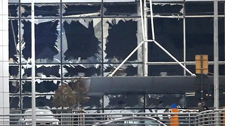 Brussels airport after explosion attacks