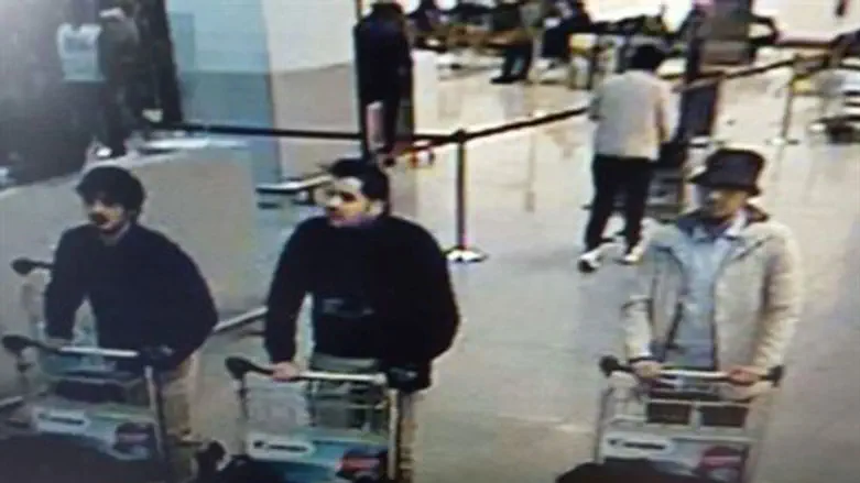 Brussels bombers on CCTV