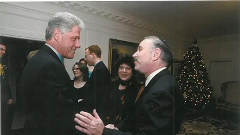 Bob Fine with Bill Clinton at White House