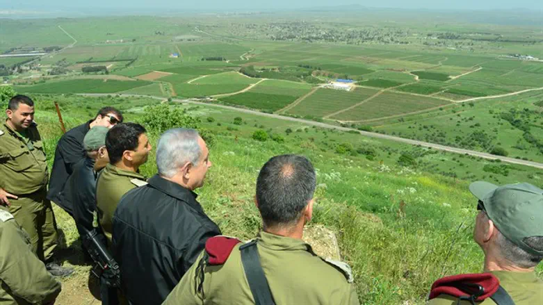 Overlooking the Syrian border