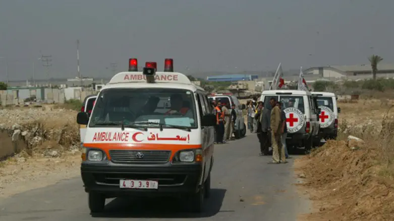 Red Crescent ambulance (illustrative)