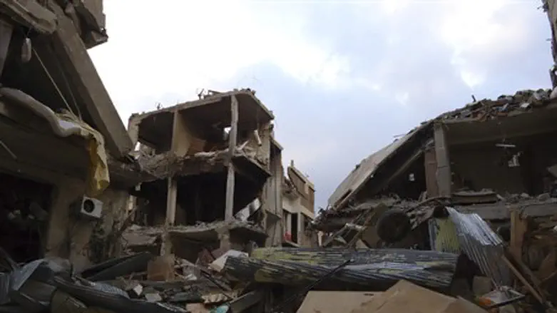 Destruction in Daraya