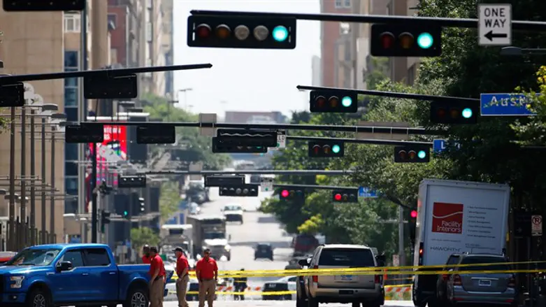 Site of Dallas shooting attack