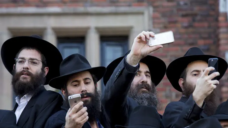 Chabad hasidim in New York (file)