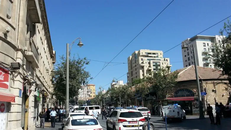Scene of attempted bombing in Jerusalem