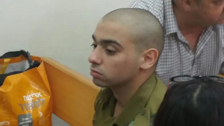 Elor Azariya at the military court