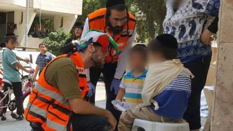 Hatzalah medics save boy in Bnei Brak
