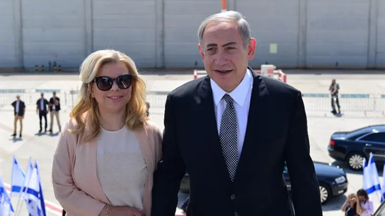 Binyamin and Sarah Netanyahu depart for US