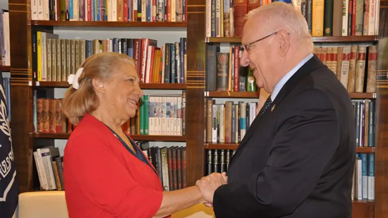 President Rivlin and Mrs. Carrer