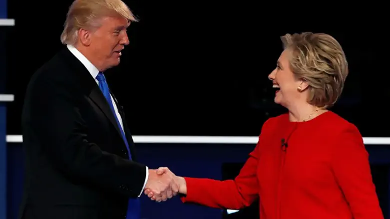 Trump and Clinton at the debate