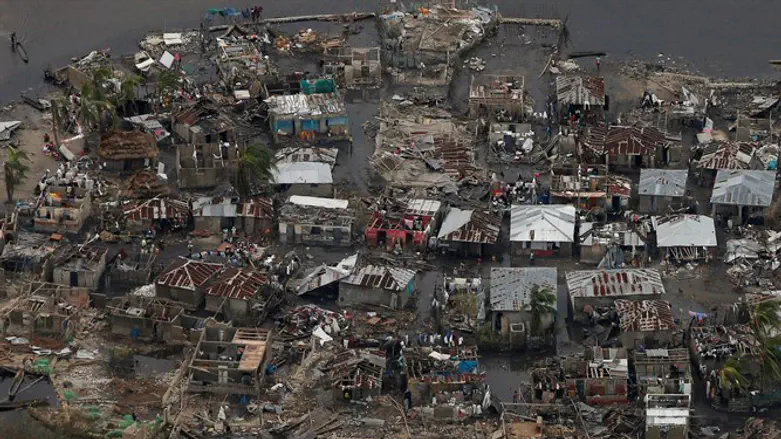 Destruction in Haiti following Hurricane Matthew