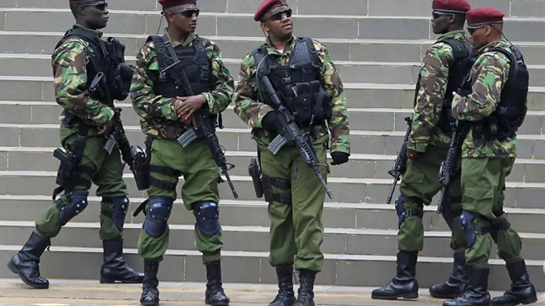 Kenyan counter-terrorism forces in Nairobi